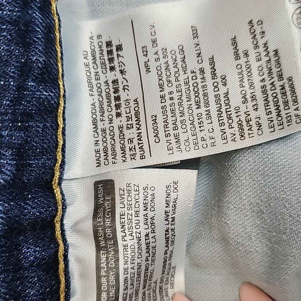 LEVI'S 541 ATHLETIC FIT DENIM BLUE JEANS - Picture 10 of 13